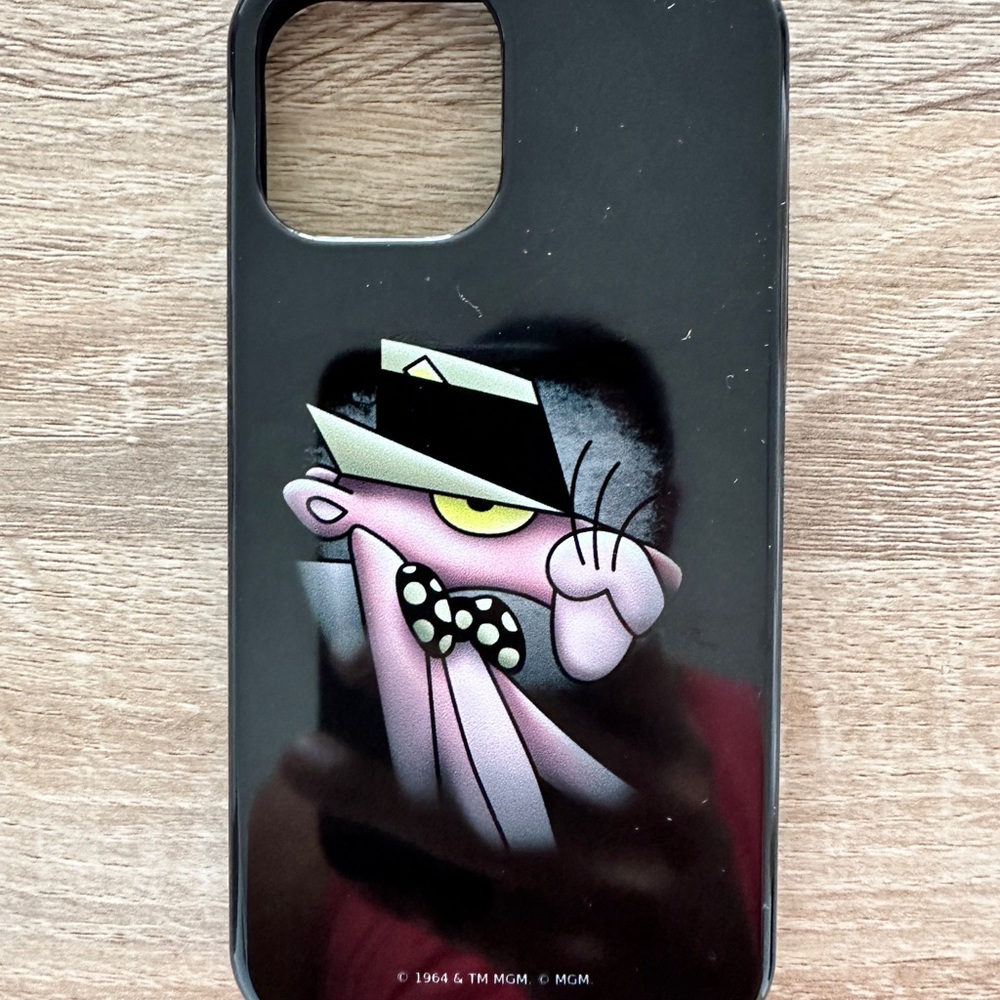 iPhone 15 Pink Panther Smooth Panther Case - Picture 1 of 4